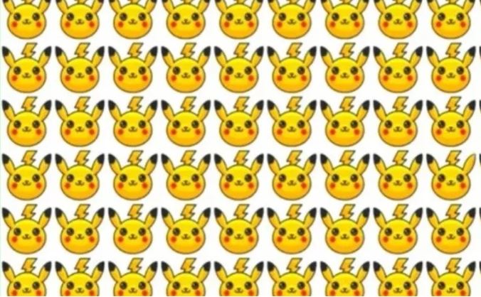 En 10 segundos: Encuentra al Pikachu diferente en la imagen