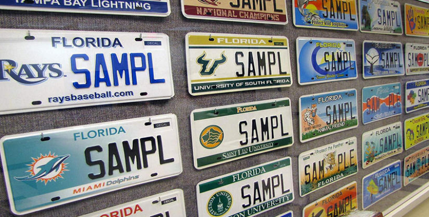 Florida estrenará nuevos diseños de placas