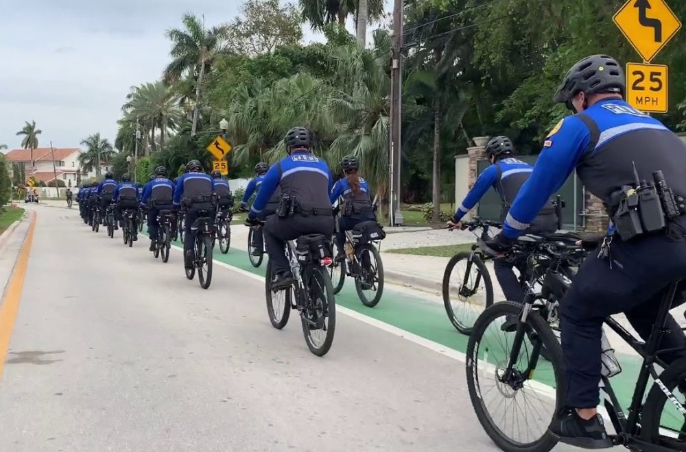 Así entrenan los policías en Miami para poder patrullar en bicicleta