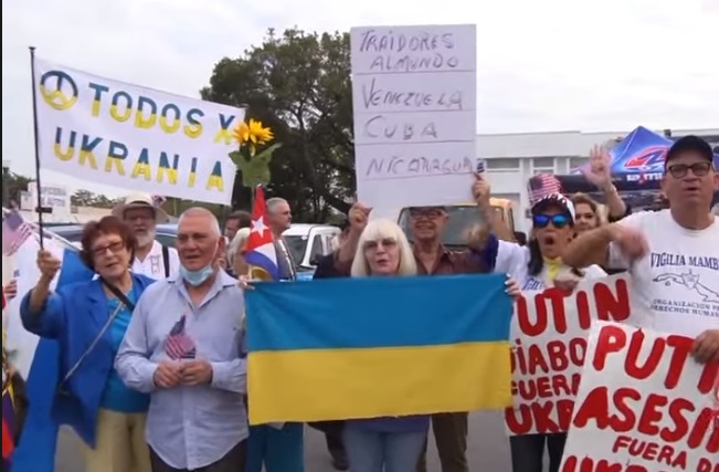 Miami se solidariza con el pueblo ucraniano