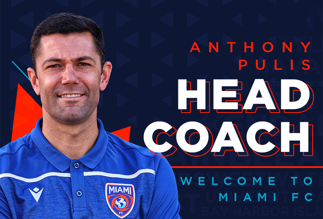 Anthony Pulis pasó de ser asistente en el Inter a técnico del Miami FC