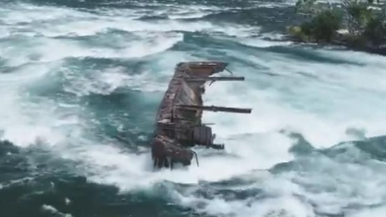 Reaparece un naufragio de más de 100 años en las Cataratas del Niágara
