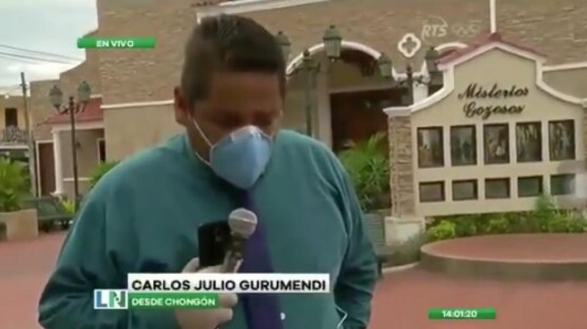 ¡Se volvió viral! Periodista ecuatoriano se conmueve y llora en transmisión por consecuencias del Covid-19 en su país (Video)