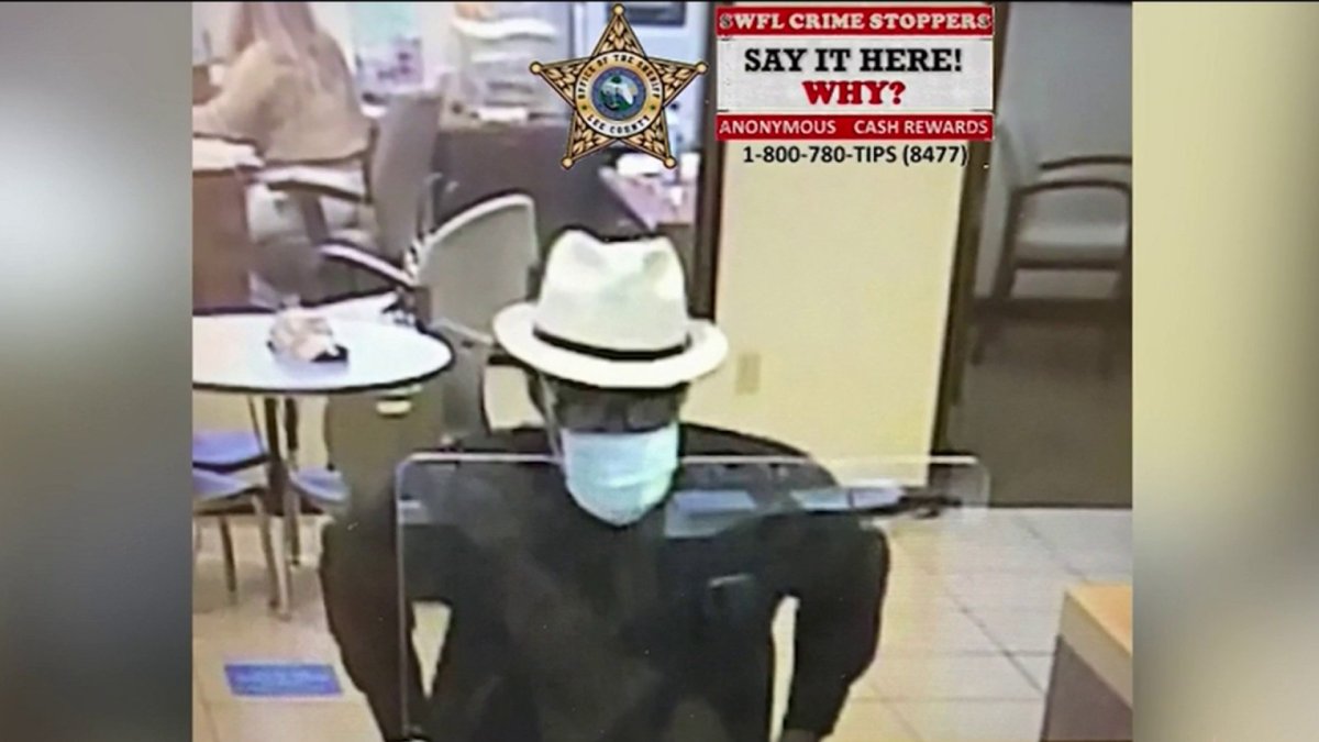 Buscan a un sujeto por robo de bancos en el suroeste de Florida