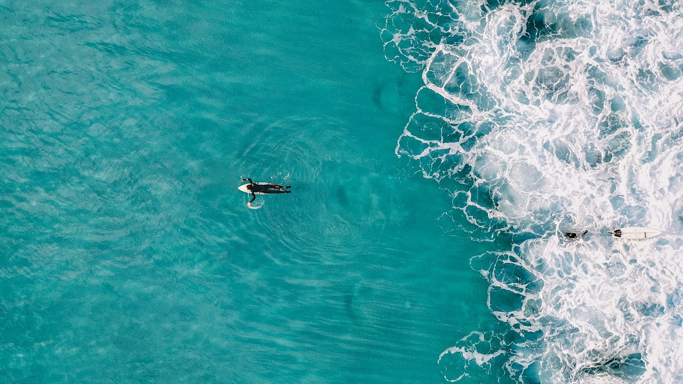 Alerta de un dron le evita a surfista encuentro con un tiburón