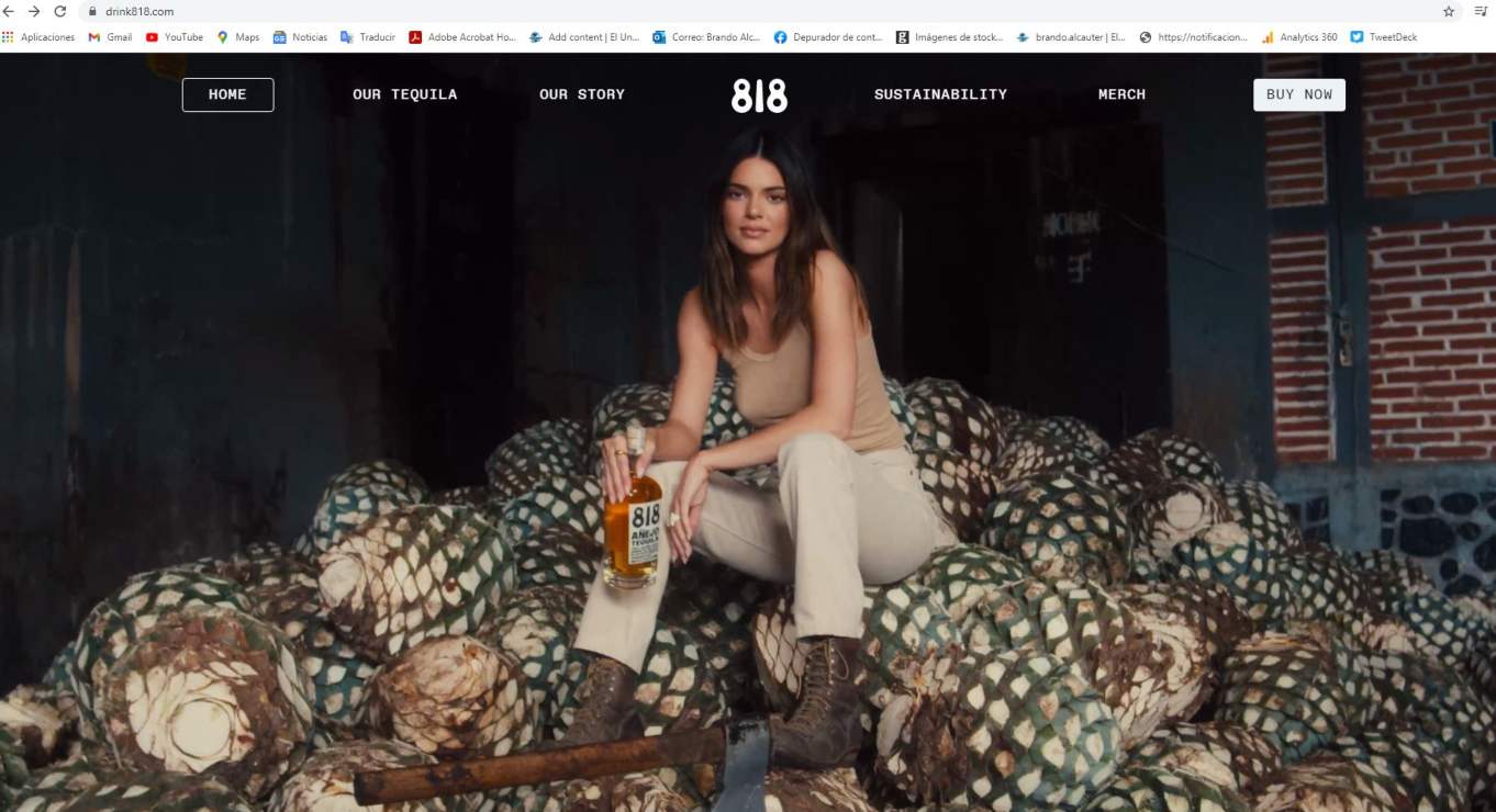 Kendall Jenner exitosa empresaria del Tequila a nivel mundial