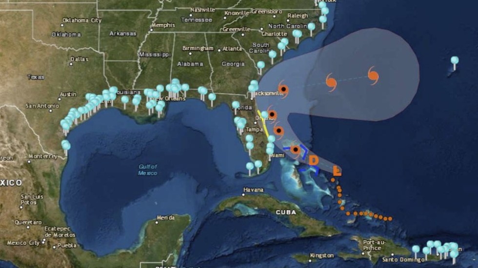 Tormenta tropical Humberto se aleja de Bahamas y se acerca a Florida