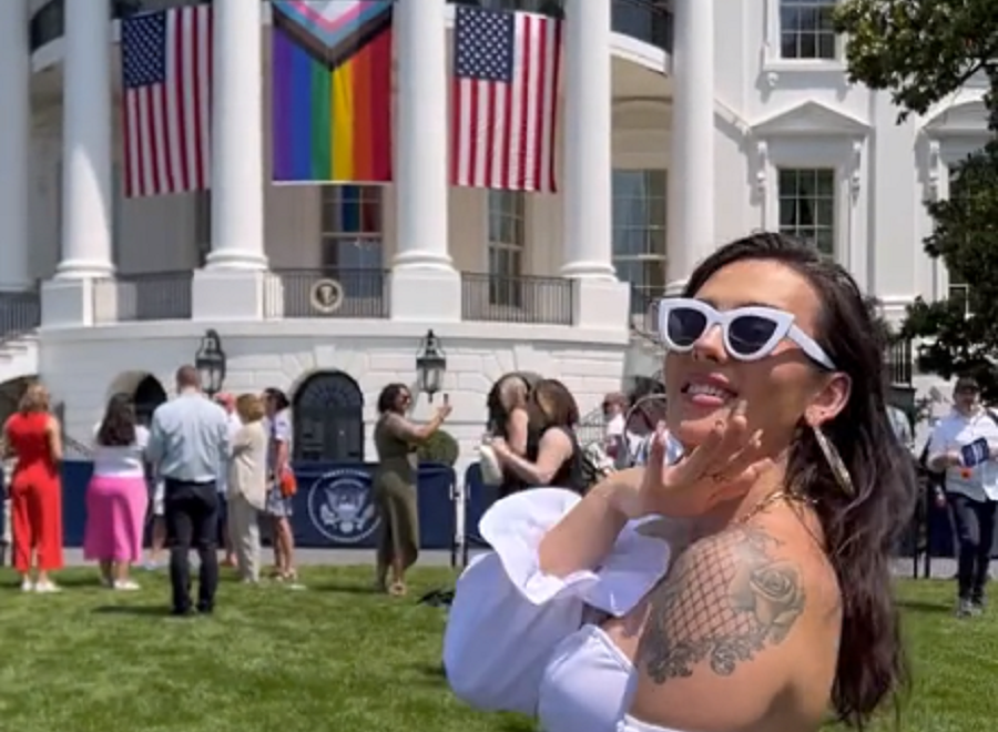 Escándalo en la Casa Blanca: modelo trans posó en topless cerca de la oficina oval