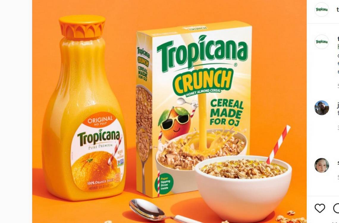 ¿Sabías que existe un cereal para el jugo de naranja?