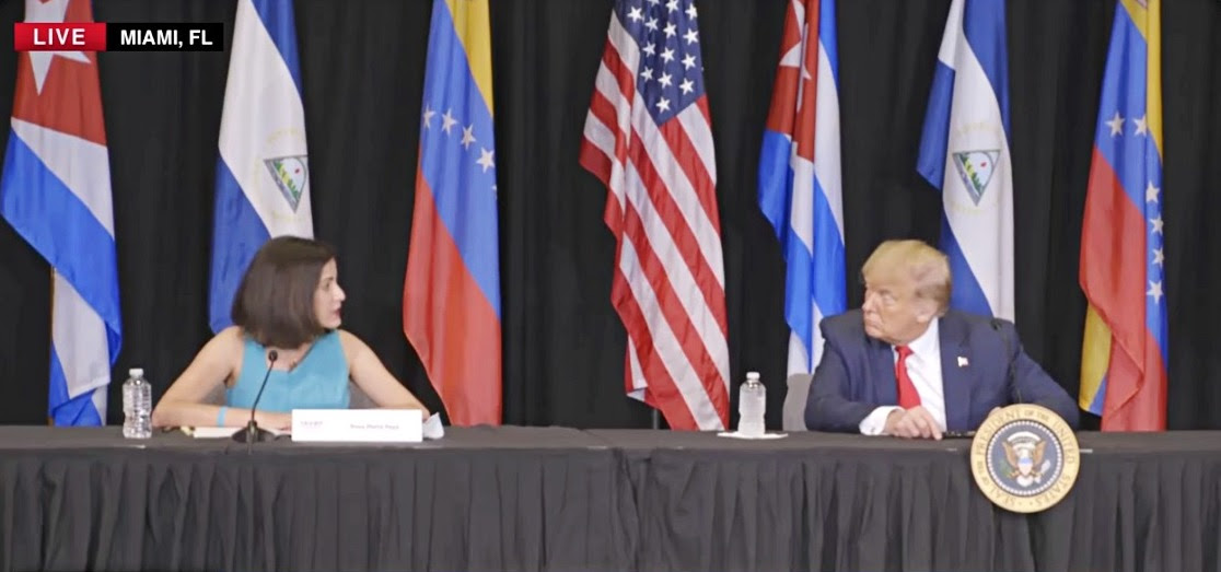 Presidente Trump se reúne con Rosa María Payá